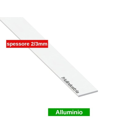Friulindustria, profilo piatto alluminio verniciato bianco