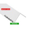 Profilo angolare alluminio bianco spessore 1/1,5mm, varie misure