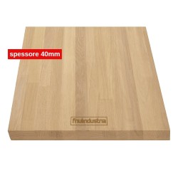 Friulindustria, tavola in Rovere lamellare spessore 40 mm