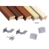 Corrimano in legno sagomato Kit completo, varie misure e colori