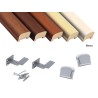 Corrimano in legno sagomato Kit completo, varie misure e colori