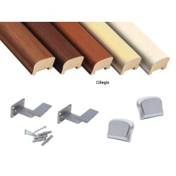 Corrimano in legno sagomato Kit completo, varie misure e colori