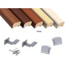 Corrimano in legno sagomato Kit completo, varie misure e colori