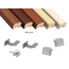 Corrimano in legno sagomato Kit completo, varie misure e colori