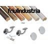 Corrimano in legno fresato Kit completo, varie misure e colori