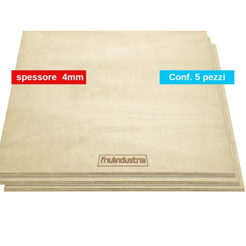 Multistrato di Pioppo 600 x 1250 mm vari spessori