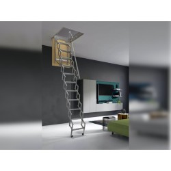 Scala retrattile in acciaio da soffitto