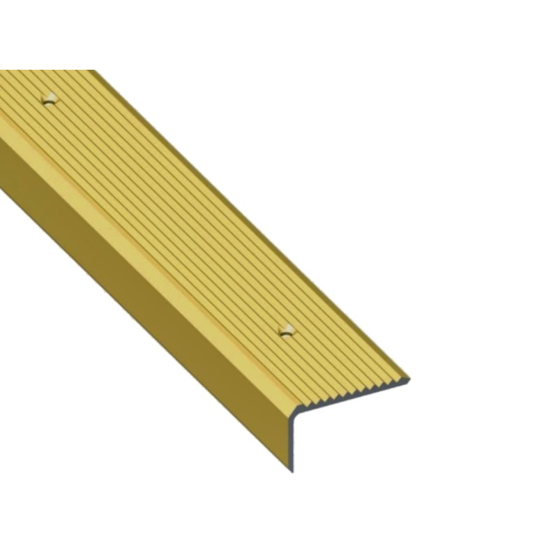 Profilo per gradini scala antiscivolo alluminio anodizzato varie misure e colori