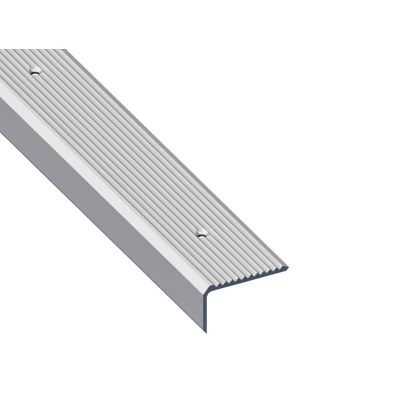 Profilo per gradini scala antiscivolo alluminio anodizzato varie misure e colori
