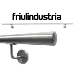 Corrimano in acciaio inox tondo, diametro 42,4 mm Kit completo varie misure