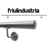 Corrimano in acciaio inox tondo, diametro 42,4 mm Kit completo varie misure