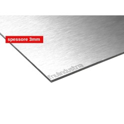 Friulindustria, Pannello lastra Dibond alluminio spazzolato spessore 3mm