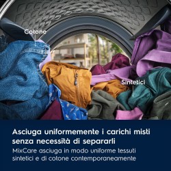 Asciugatrice Electrolux EW7H392G Serie 700 DelicateCare 9 Kg Pompa di calore