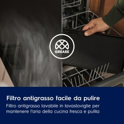 Cappa a camino ELECTROLUX LFV319Y Serie 500 ExctractionTech 90 cm