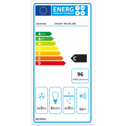 Cappa a camino ELECTROLUX LFV319Y Serie 500 ExctractionTech 90 cm