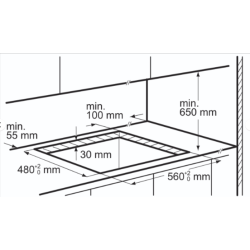 Piano cottura a gas Electrolux RGG6243LON Serie 300 Soft line 60 cm