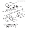 Piano cottura a gas AEG HKB64453NW Gas on Glass Serie 8000 Flamelight 60 cm