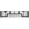 Piano cottura a gas Electrolux EGS75362X Serie 300 Slim Line 75cm