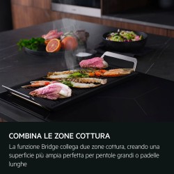Piano cottura ad induzione AEG IAE84883FB serie 9000 SensePro 80 cm