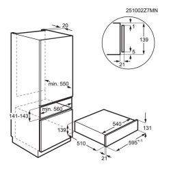 Cassetto per il sottovuoto AEG NKV914B incasso cm. 60
