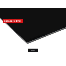 Friulindustria, Pannello lastra Dibond alluminio spessore 3mm Nero