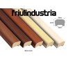 Corrimano sagomato 55 x 35 mm in legno di Ayous, varie misure e colori