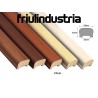 Corrimano sagomato 55 x 35 mm in legno di Ayous, varie misure e colori