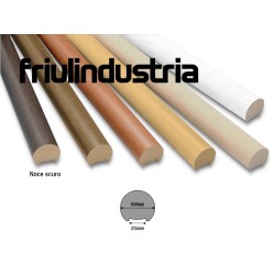 Corrimano tondo fresato diametro 50 mm in legno di Ayous, varie misure e colori
