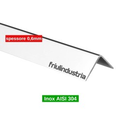 Friulindustria, Profilo angolare in acciaio lucido AISI 304 spessore 0,6mm