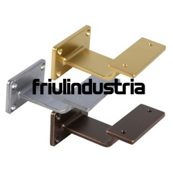 Friulindustria, supporto quadro per corrimano in legno sagomato