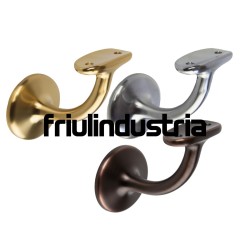 Friulindustria, supporto concavo per corrimano in legno tondo